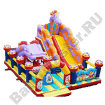 Большая надувная горка "Ящер 2"