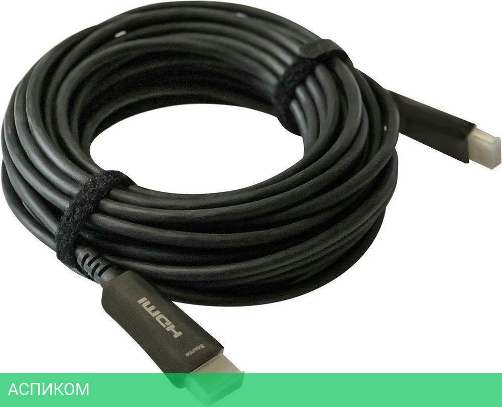 Кабель Digma HDMI 2.0 AOC HDMI (m)/HDMI (m) 20 м черный (BHP AOC 2.0-20)