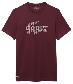 Теннисная футболка Lacoste Ultra Dry Pique Tennis T-Shirt - Brown