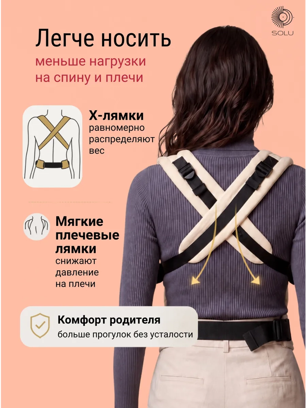 Эргорюкзак для новорожденных слинг рюкзак переноска