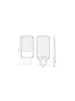 Светильник светодиодный SPP-504-0-50K-100 100Вт 5000К IP65 10000лм КСС Д DOB SMD 48мм уличный черн. Эра Б0062724