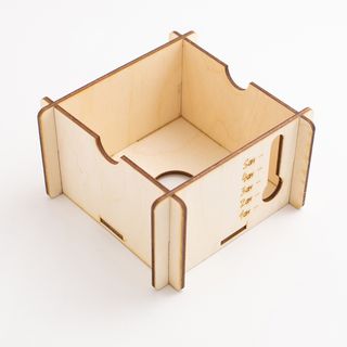 Ящик деревянный для формы КУБ 10,5*10,5*7 см
