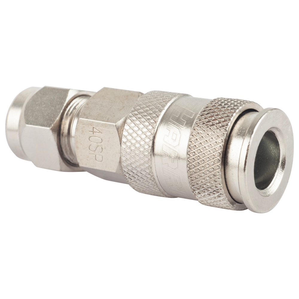 HRS-40SPA Harrison Пневматическое быстроразъёмное соединение с обжимным креплением PU шланга Ø 8х12