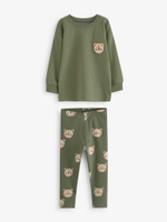 Пижама для мальчика Next K98-567, 3 шт., Хаки, Бежевый, Голубой