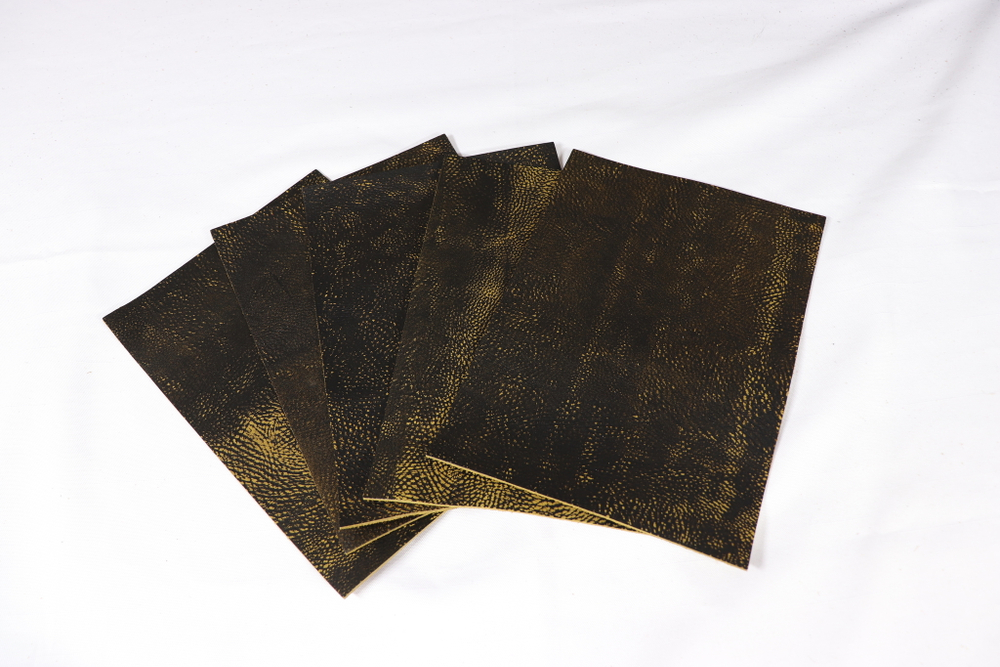 1,8-2,2 мм Юфть горчица лофт + плита буйвол (Формат А4)