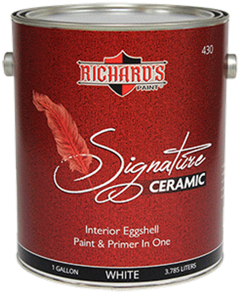 Американская, интерьерная краска RICHARD&#39;S PAINT SIGNATURE CERAMIC Eggshell