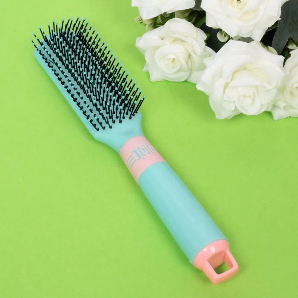 Расческа массажная «Marlene», вентиляционная, цвет мятный бриз, 4*23 см (блистер Ultramarine)