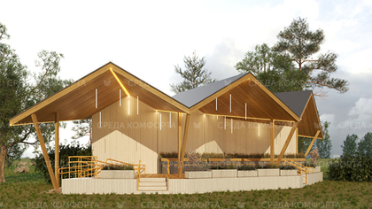 Навес угловой SK00007