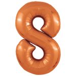 Agura Шар 40'' / 102 см "Цифра 8" Slim Папайя (БГ-60)