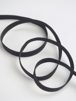 Резинка отделочная черная без фестона ширина 10 мм