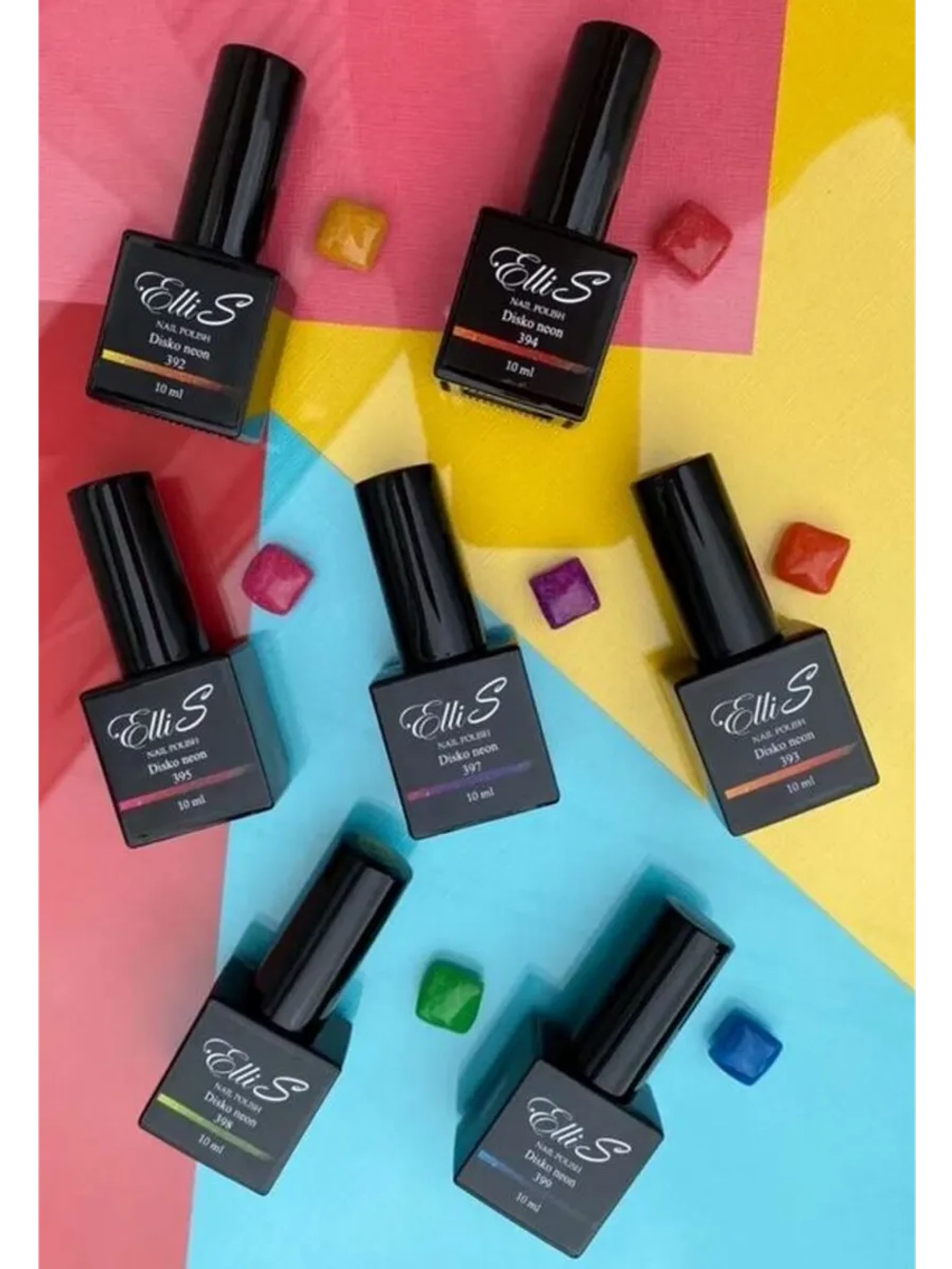 ElliS Disko Neon 395 светоотражающий гель-лак,10мл