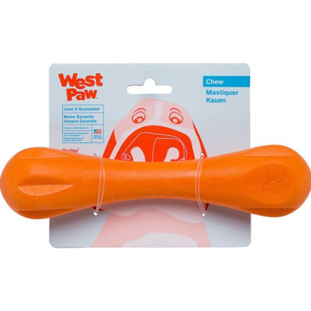 Игрушка для собак Zogoflex гантеля Hurley L 21 см оранжевая