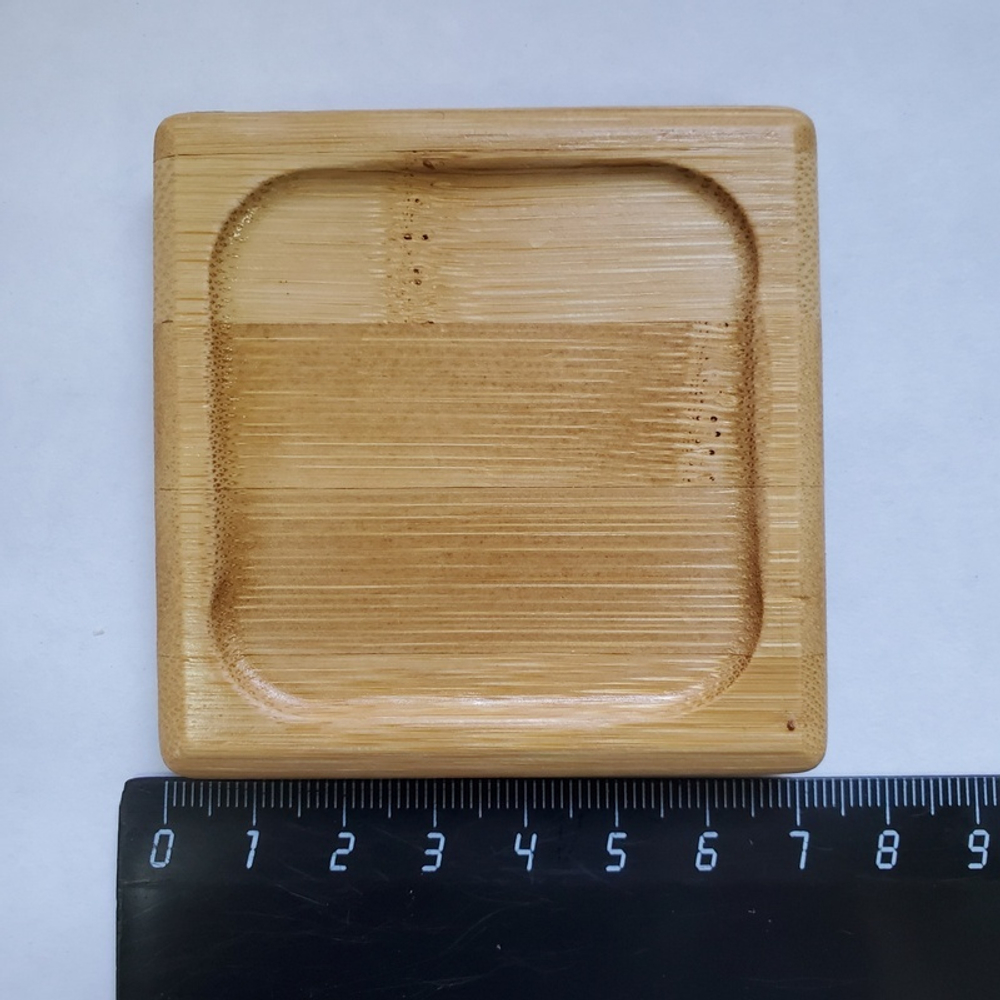 300009 Подставка под пиалу Бейто, квадратная, бамбук