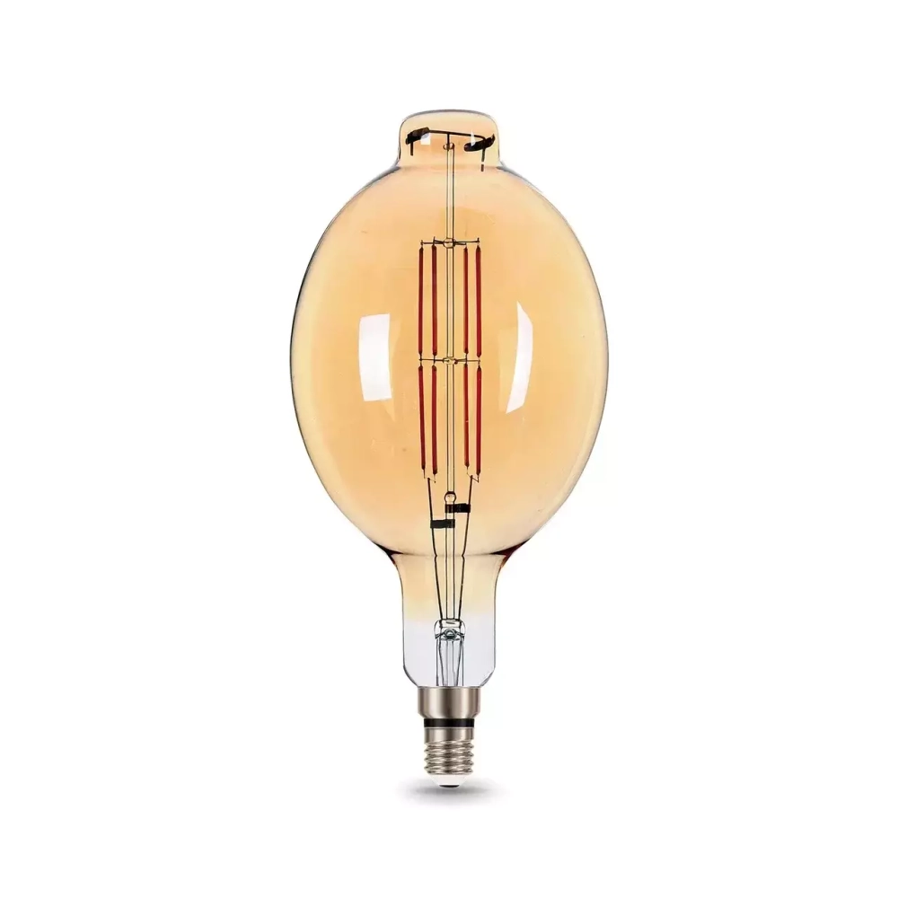 Лампа Gauss LED Filament BT180 8W Е27 780lm 2400К golden straight 151802008