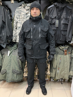 Костюм Горка 7 демисезонный "Черный" ткань Финляндия, Пилигрим