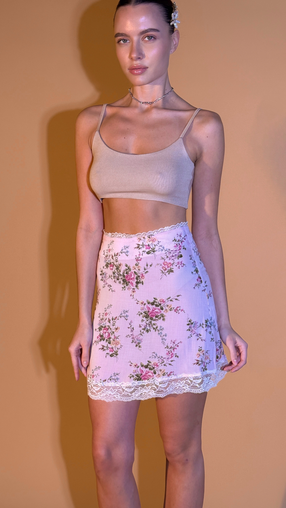 Юбка цветок "Париж" оттенок цветочно-пудровый