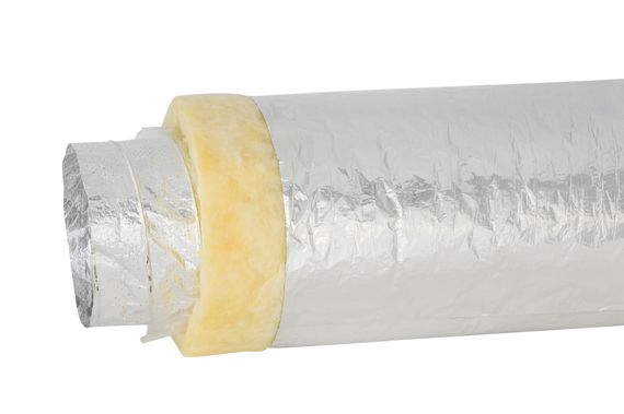 SONODEC 25-DS152мм x10м Звукопоглощающий гибкий алюминиевый воздуховод (Нидерланды)