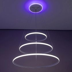 Citilux Неон Смарт CL731A090E RGB Умная подвесная люстра Белая