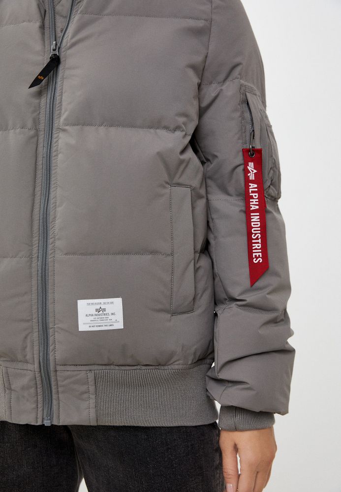 Куртка Alpha Industries MA-1 Quilted Vintage Grey Cветло-серый