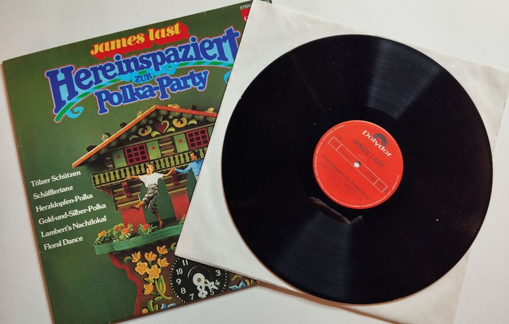 Винтажная виниловая пластинка LP James Last Hereinspaziert Zur Polka Party (Germany 1979)