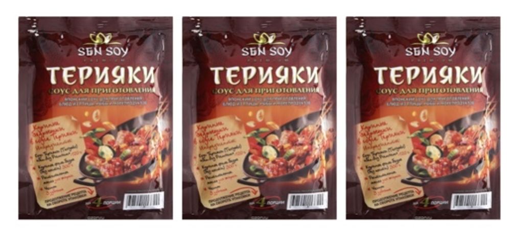 Соус Sen Soy Терияки, 120 г 3 шт