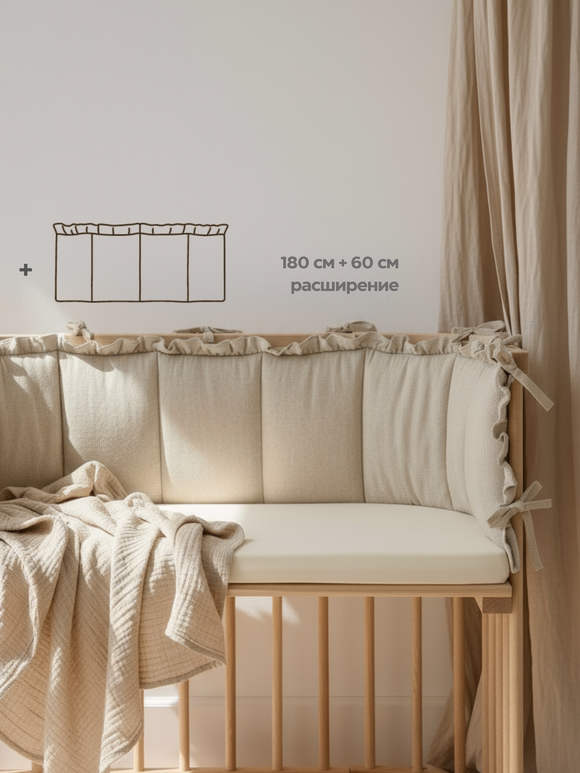 Бортик плоский 180+60 см.