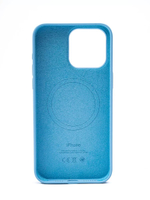 Силиконовый чехол Silicone Case iPhone 15 Pro Max, c MagSafe, Light Blue Голубой