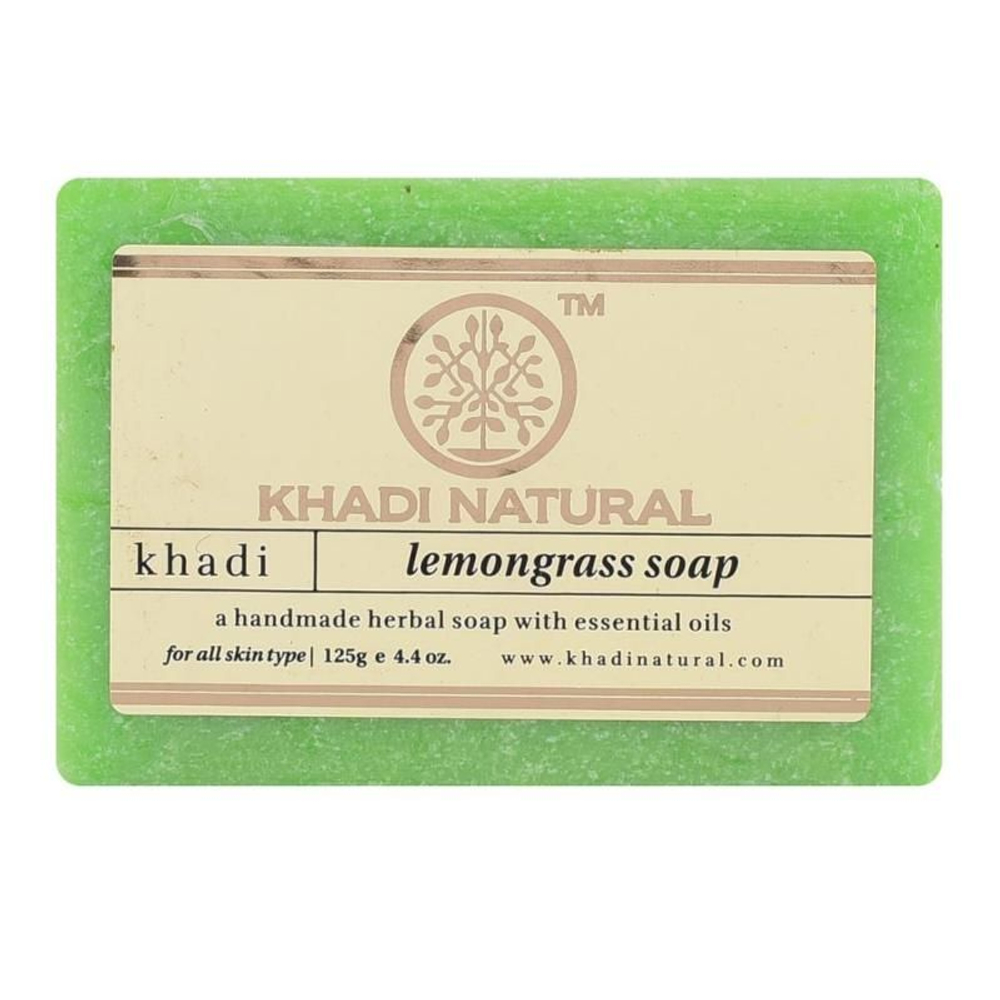 Мыло ручной работы Лемонграсс Khadi natural