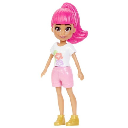 Polly Pocket - Кукла в розовых шортах и футболке GXV13