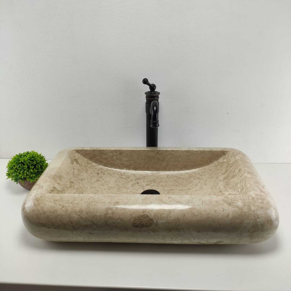Раковина из мрамора Kotak Luncur bibir KL-60862 70*40*15