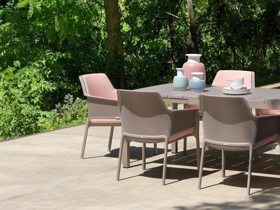 Стол пластиковый раздвижной Rio 140 Extensibile цвет тортора Nardi Италия