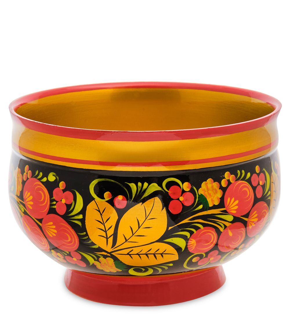 Народные промыслы ХЛ-103 Сахарница 80*120 б/крышки (Хохлома)