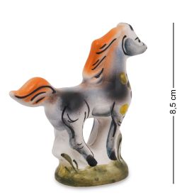 ГЛ-1000/1 Фигурка «Лошадь» цв. (Гжельский фарфор)