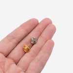 Подвеска "Роза" 7,5*8,8мм, латунь, позолота