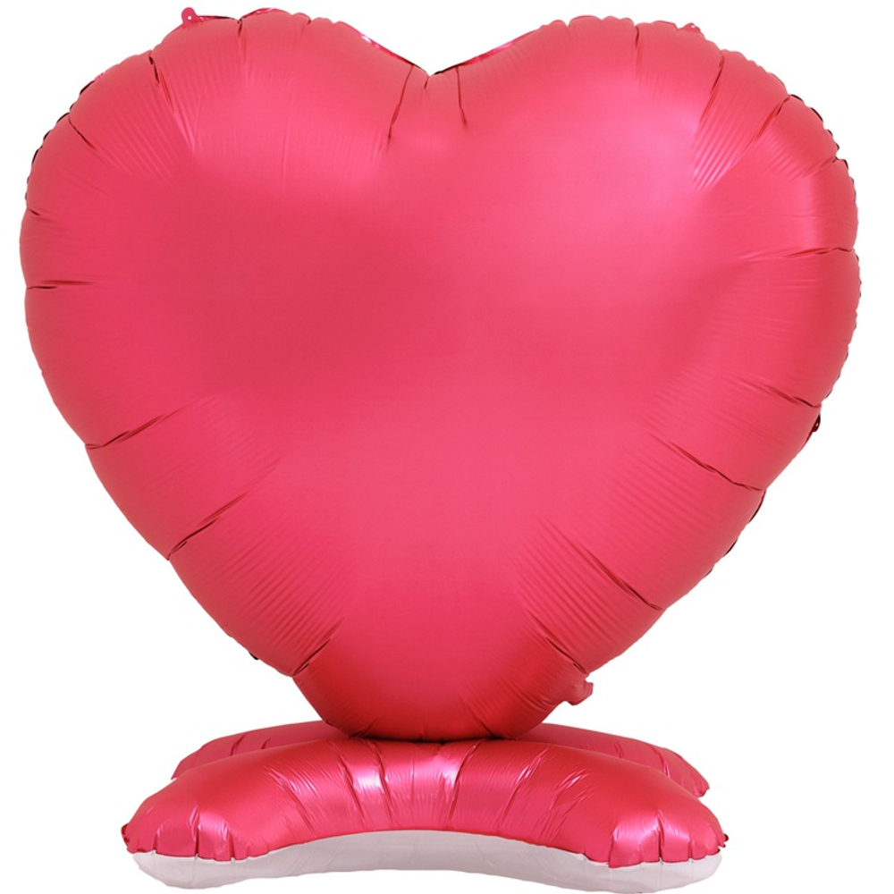 Шар фольгированный Сердце Ходячий 165 см (Красный)
