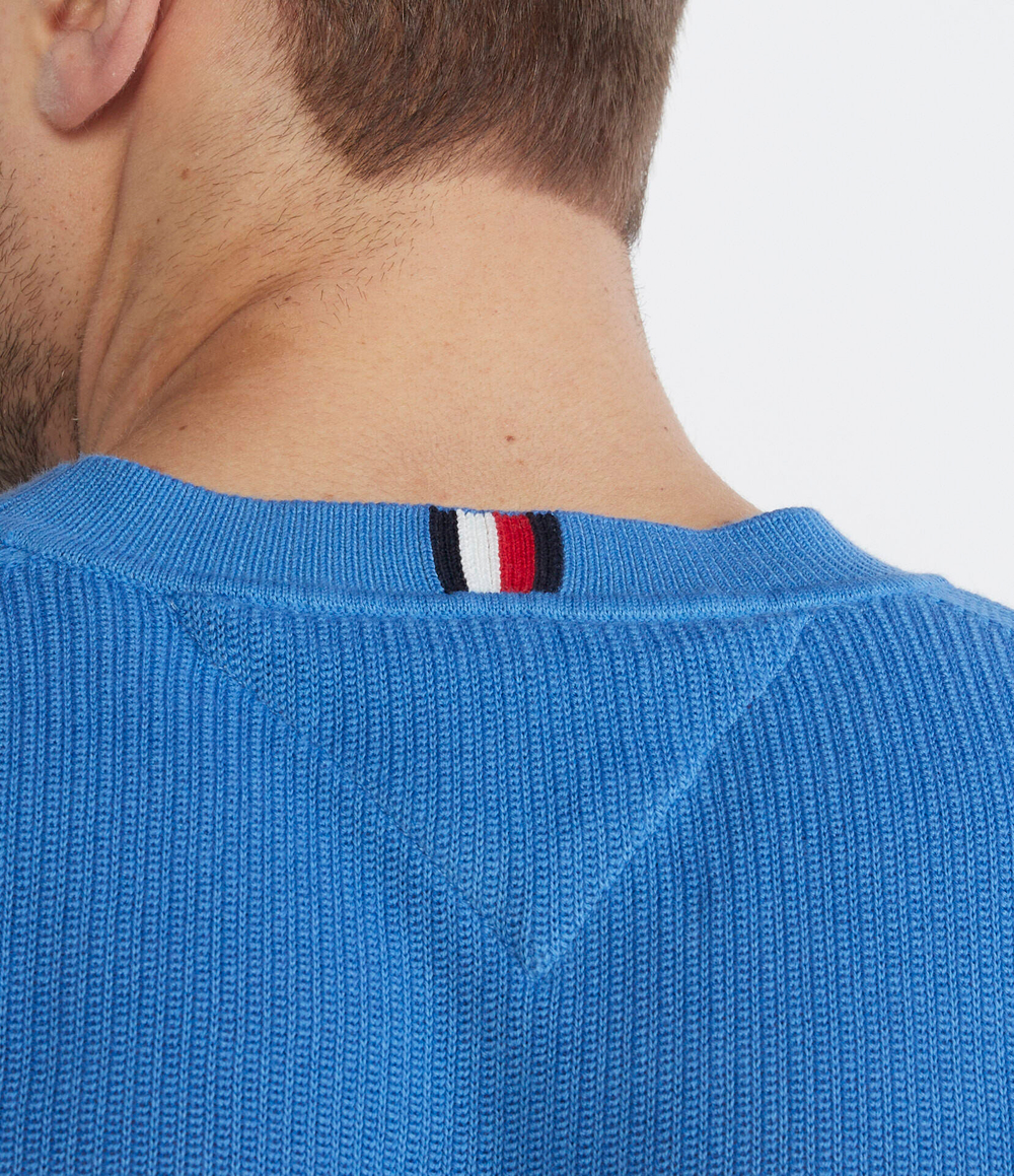 Свитер CHAIN RIDGE STRUCTURE Tommy Hilfiger - голубой(MW0MW33511)