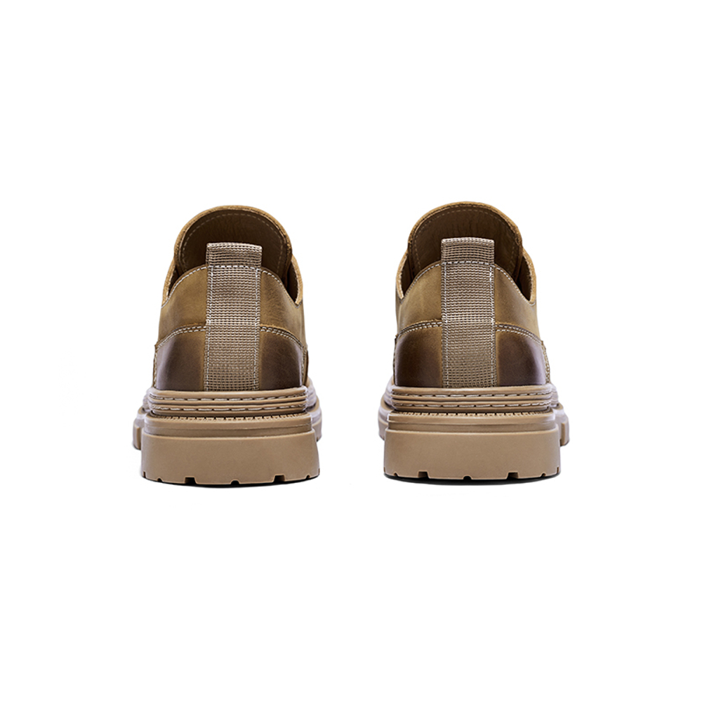 Hautton Jeans Top Grain Cow Leather Casual Leather Shoes Men"s