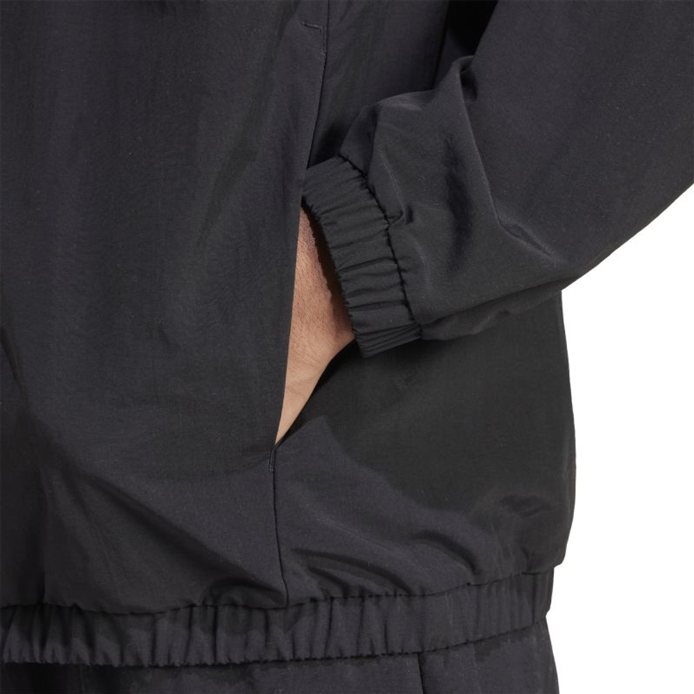 Мужская теннисная куртка Adidas Essentials With Small Logo - black/white