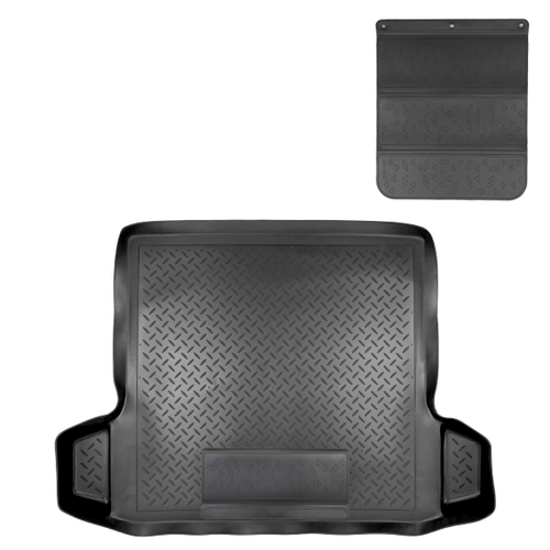 Коврик в багажник Norplast/Unidec для Renault Logan в кузове SD (2006-2014), Черный, арт.NPL-P-69-23-APP