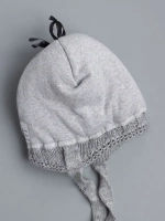 Шапка детская зимняя на завязках с помпоном