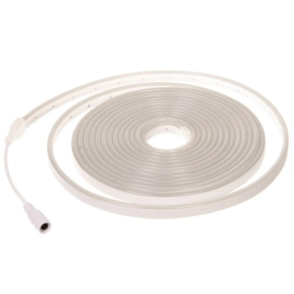 Гирлянда для дома Лента светодиодная NEON 5 м* 10мм, 600 ламп LED, 1 реж, степень защиты IP20, Белый