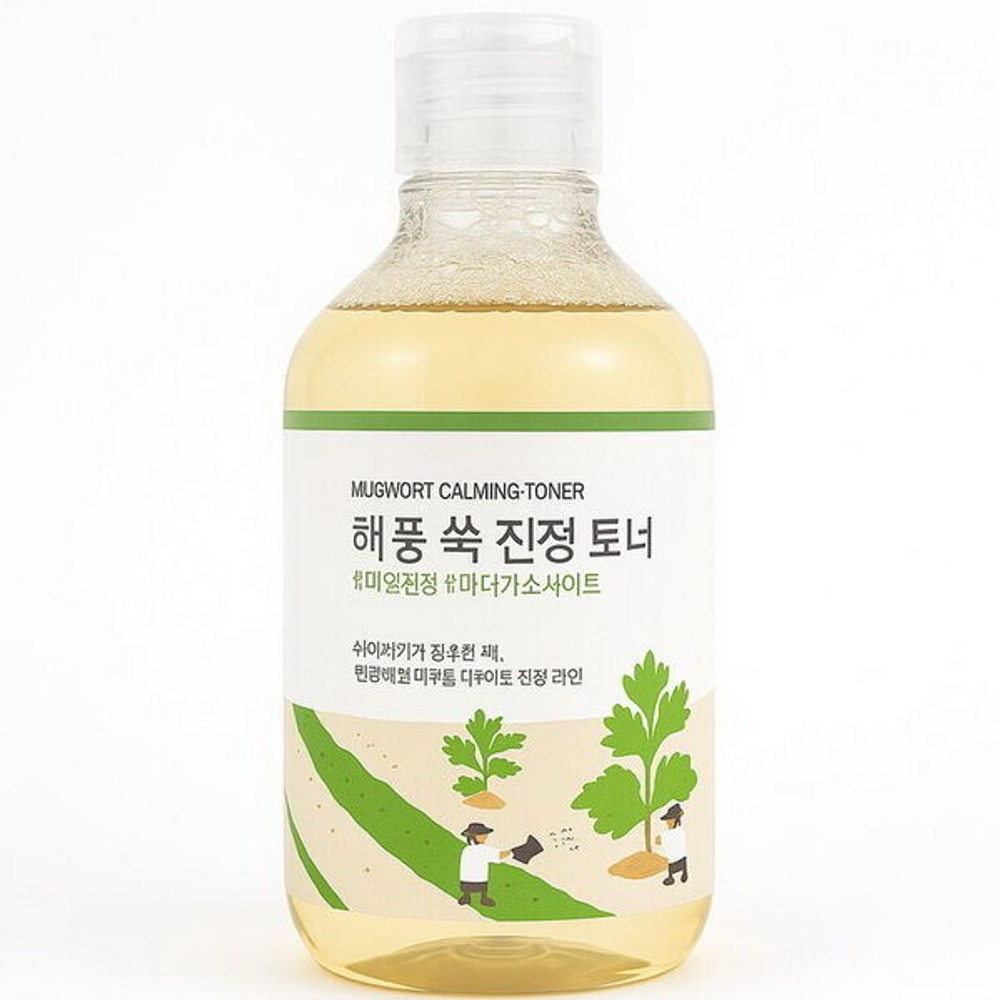 Успокаивающий тоник с полынью Round Lab Mugwort Calming Toner, 300мл