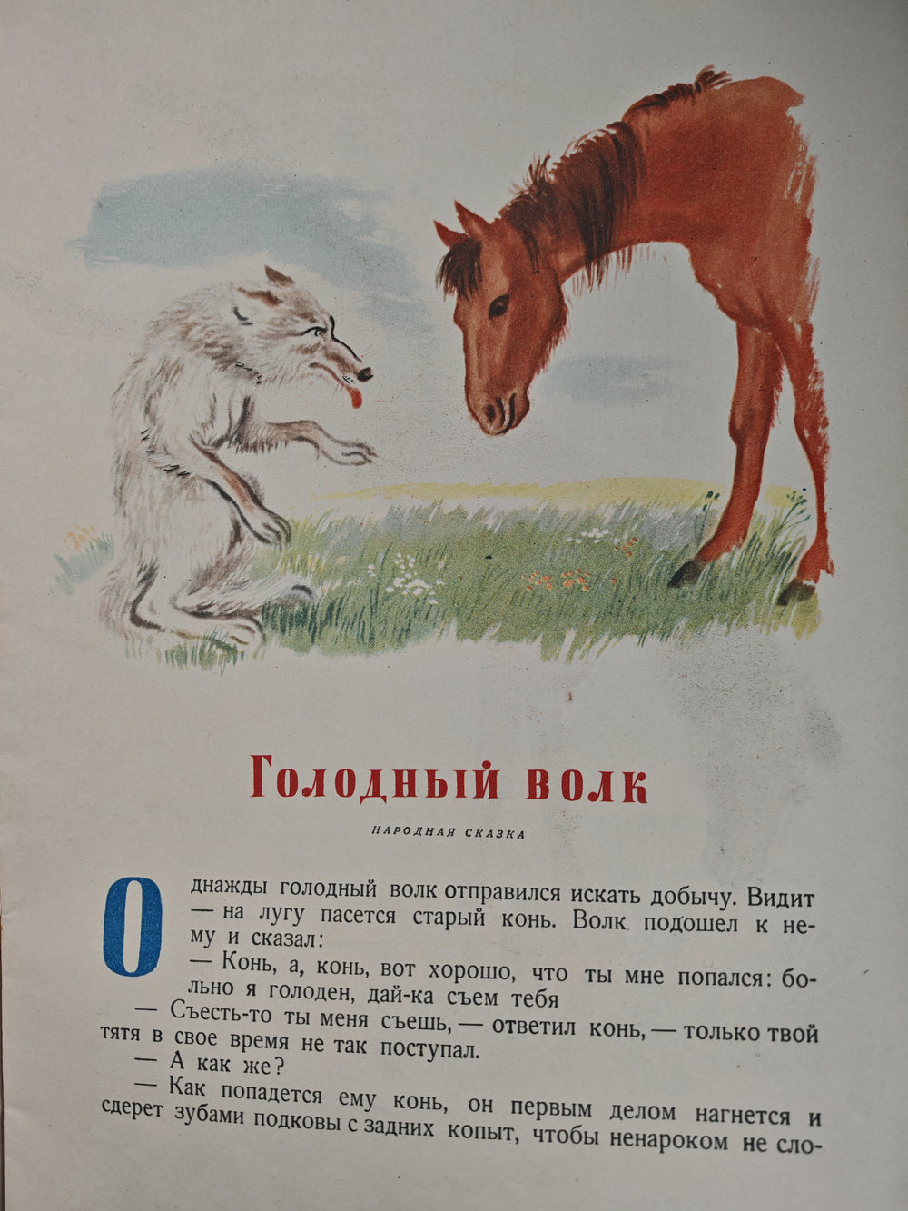 Голодный волк. Глупый медведь