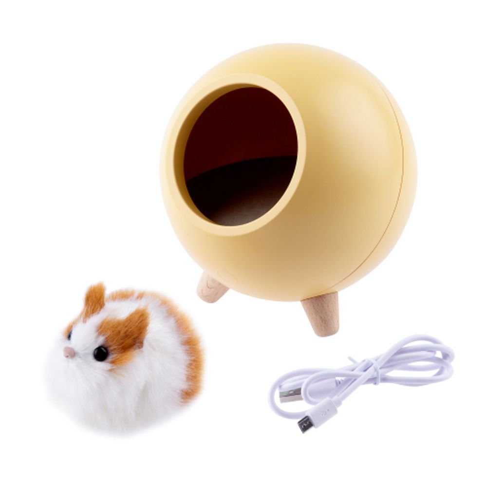 Ночник - светильник светодиодный ЭРА NLED-468-1W-Y хомяк желтый | Ночники