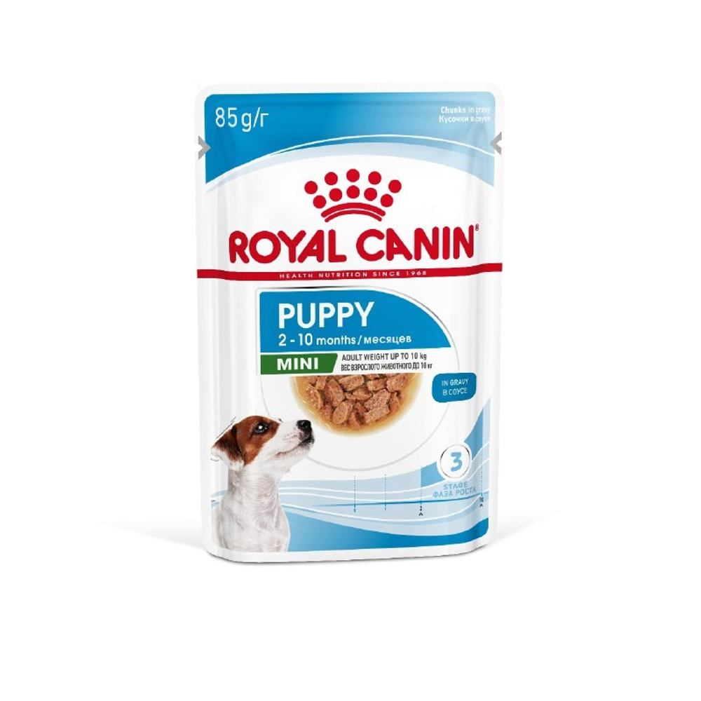 Royal Canin корм консервированный для щенков кусочки в соусе мелкие породы