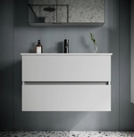 Тумба подвесная SANCOS Urban 790х450х550, c двумя ящиками оснащенными доводчиками, белый глянец , арт. UR80W