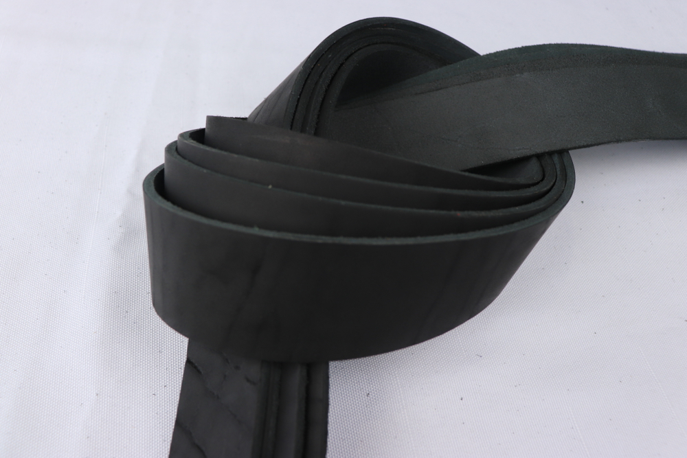 Ременная заготовка Блэк с жировой отделкой гладкая