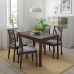 Раздвижной обеденный стол - IKEA EKEDALEN, 120/180х80 см, темно-коричневый, ЭКЕДАЛЕН ИКЕА
