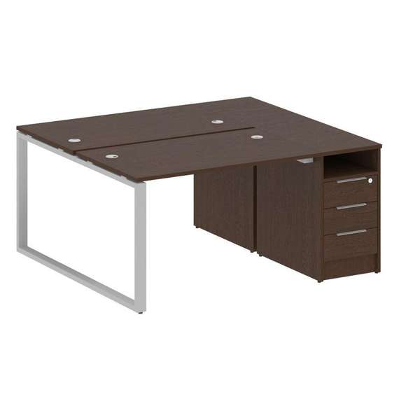 Метал Систем Рабочая станция с тумбой на О-образном м/к БО.РС-СТП-2.2