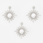 пд38р Подвеска "Метеор" 10мм, родий